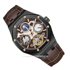 Beverly Hills Polo Club BP3787X.042 Automatic Brown Leather Strap