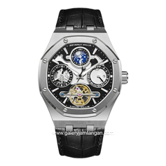 Beverly Hills Polo Club BP3787X.351 Automatic Black Leather Strap