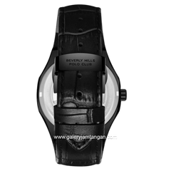 BEVERLY HILLS POLO CLUB BP3787X.651 Automatic Full Black Leather Strap