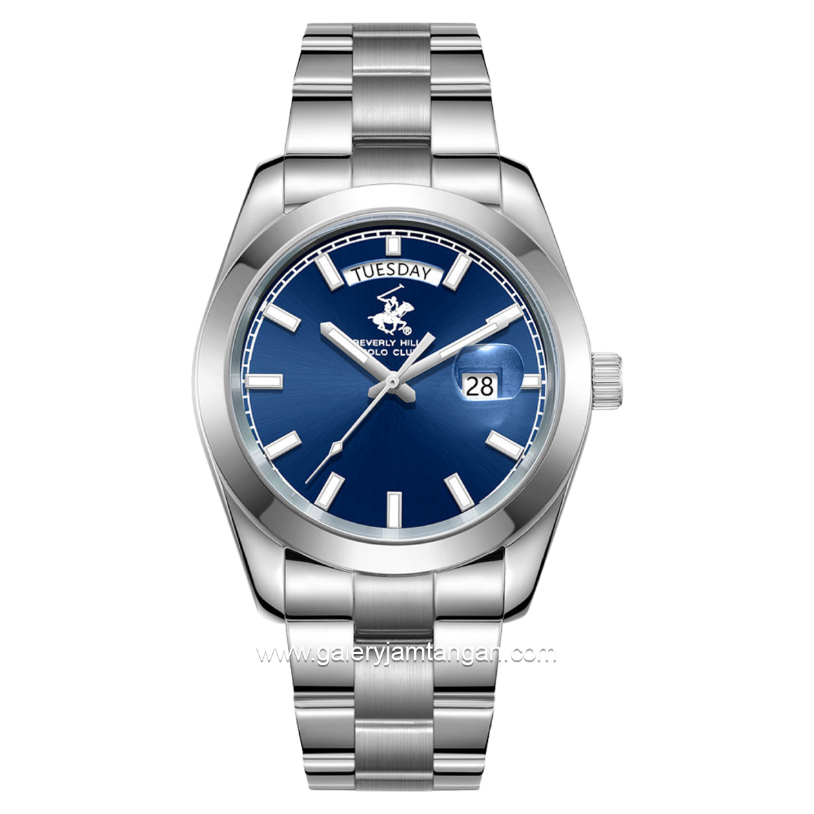 BEVERLY HILLS POLO CLUB BP3790X.390 Silver Dial Blue Stainless Steel