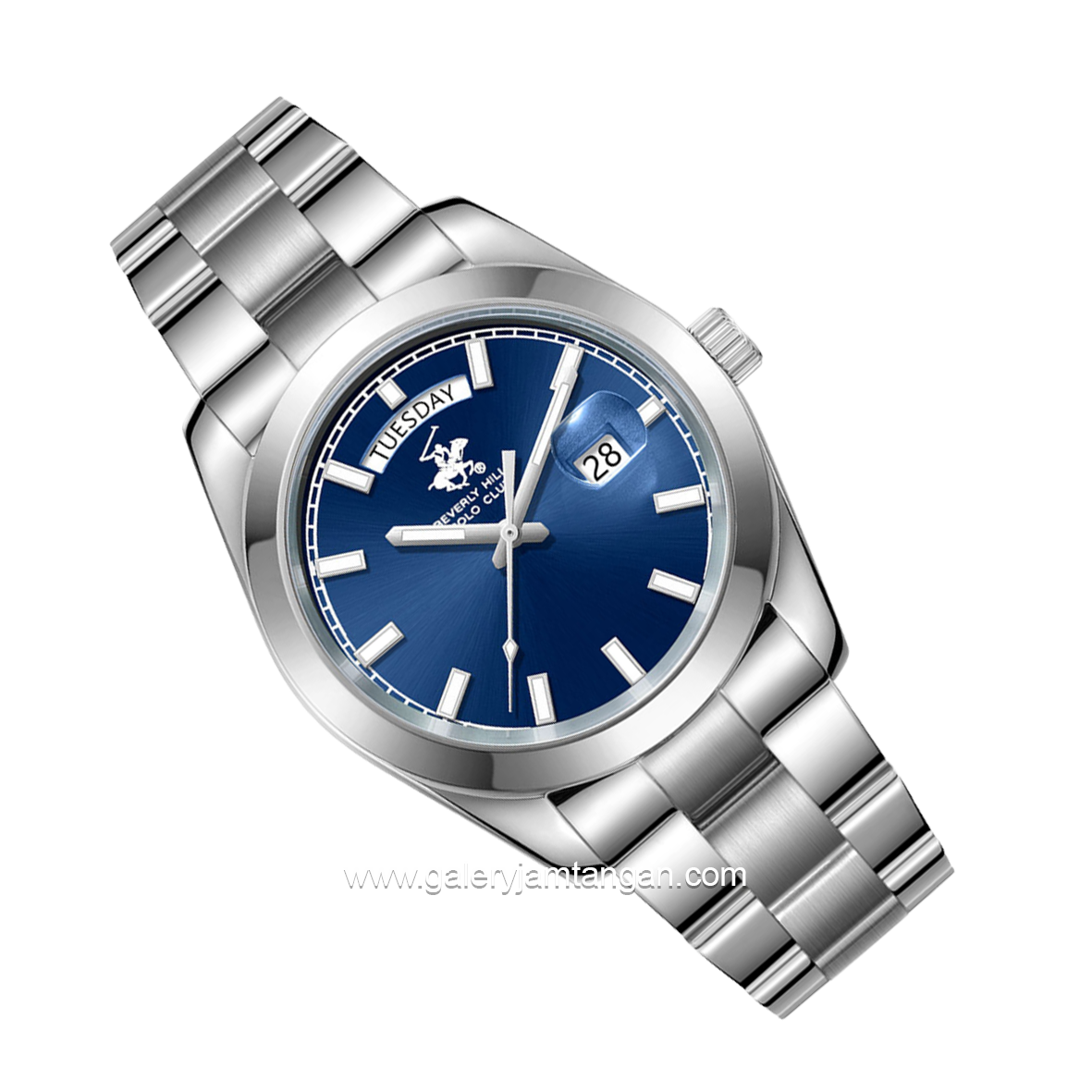 BEVERLY HILLS POLO CLUB BP3790X.390 Silver Dial Blue Stainless Steel