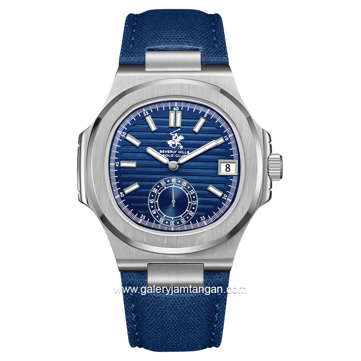 Beverly Hills Polo Club BP3792X.399 Blue Leather Strap