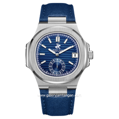 Beverly Hills Polo Club BP3792X.399 Blue Leather Strap