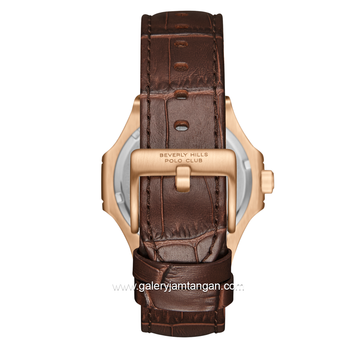 BEVERLY HILLS POLO CLUB BP3792X.444 Brown Leather Strap