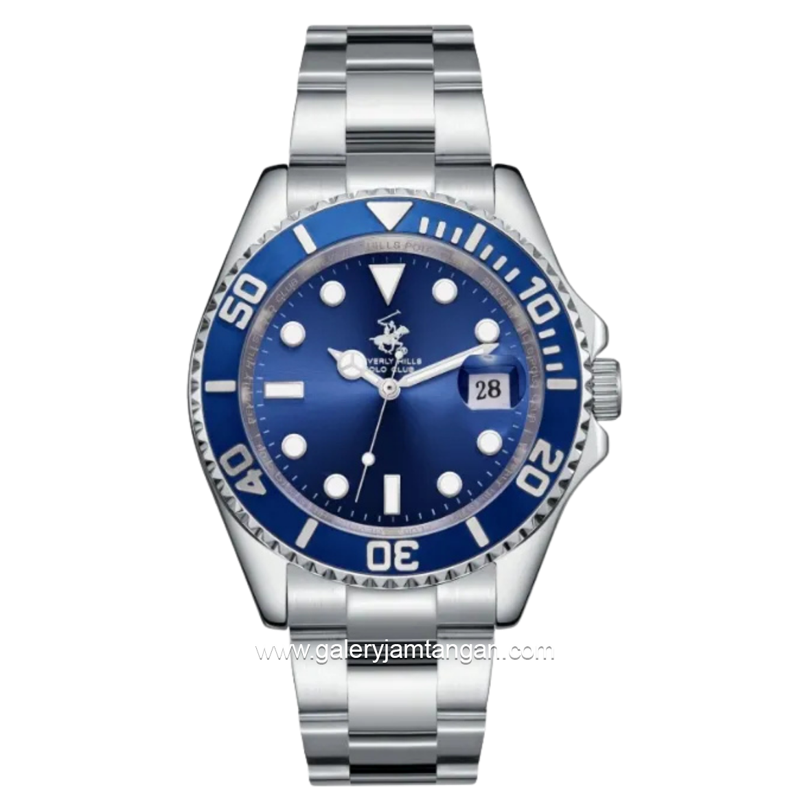 BEVERLY HILLS POLO CLUB BP3797X.390 Silver Dial Blue Stainless Steel