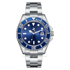 BEVERLY HILLS POLO CLUB BP3797X.390 Silver Dial Blue Stainless Steel