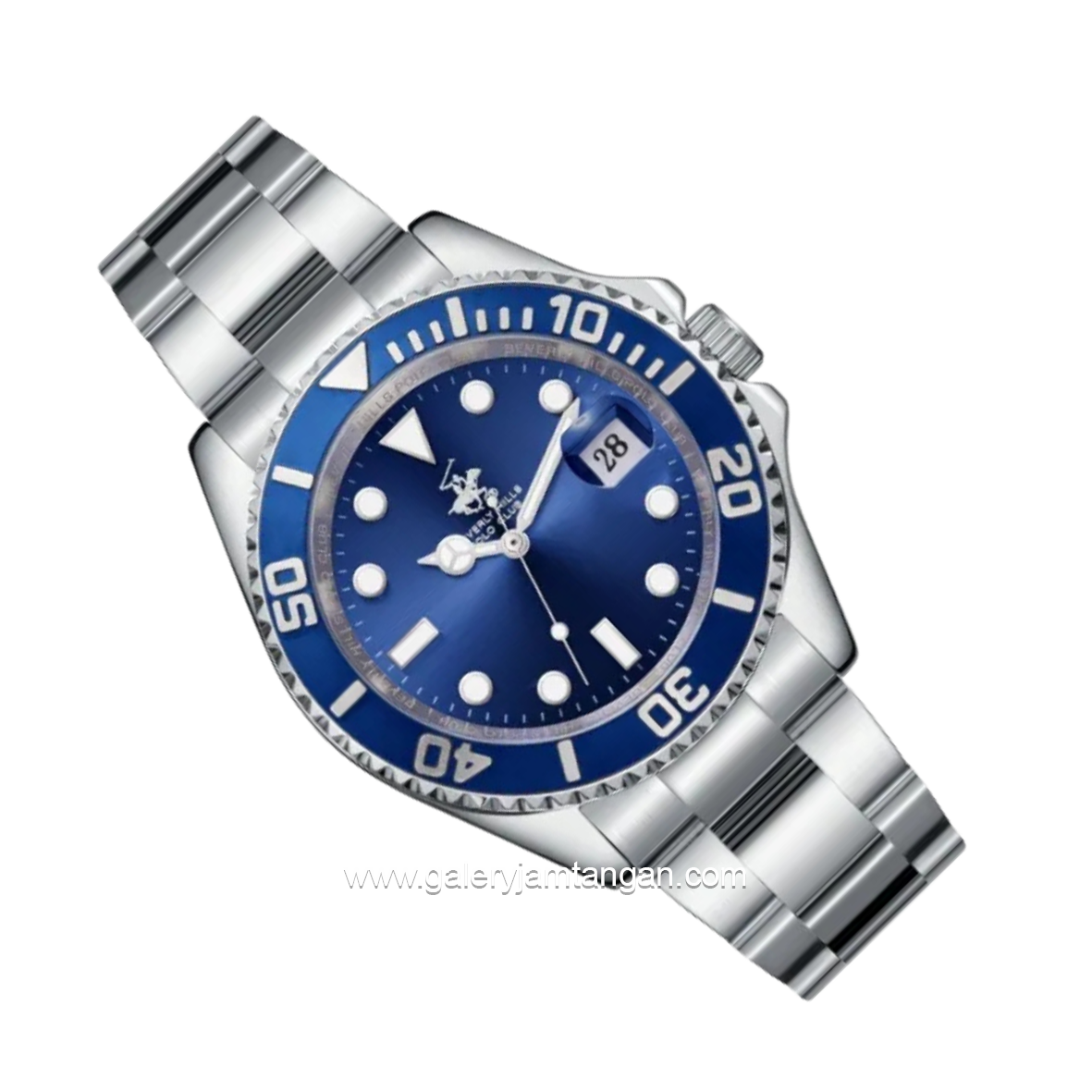 BEVERLY HILLS POLO CLUB BP3797X.390 Silver Dial Blue Stainless Steel