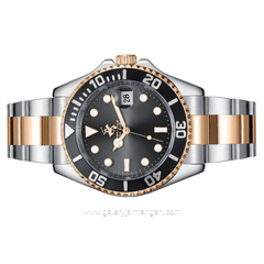 BEVERLY HILLS POLO CLUB BP3797X.550 Silver Rosegold Stainless Steel