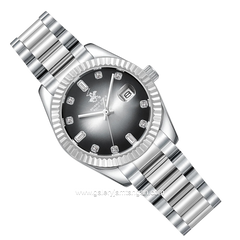 BEVERLY HILLS POLO CLUB BP3801X.350 Silver Dial Black