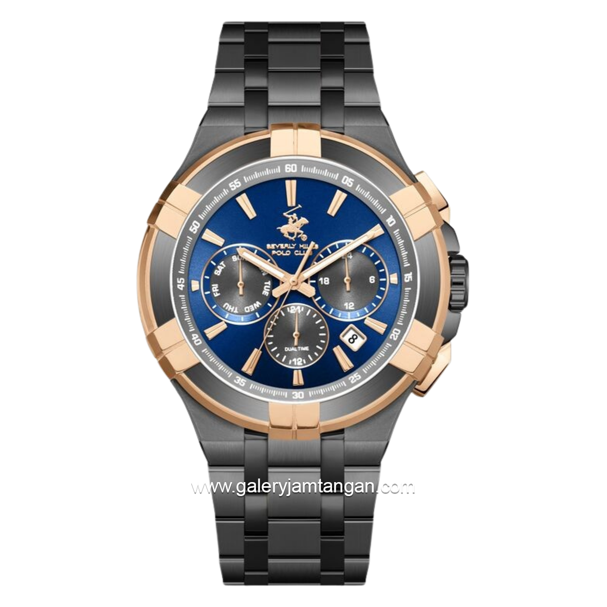 BEVERLY HILLS POLO CLUB BP3802X.090 Black Dial Blue
