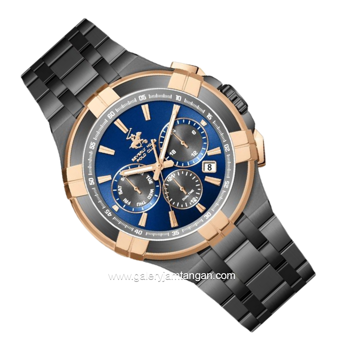 BEVERLY HILLS POLO CLUB BP3802X.090 Black Dial Blue