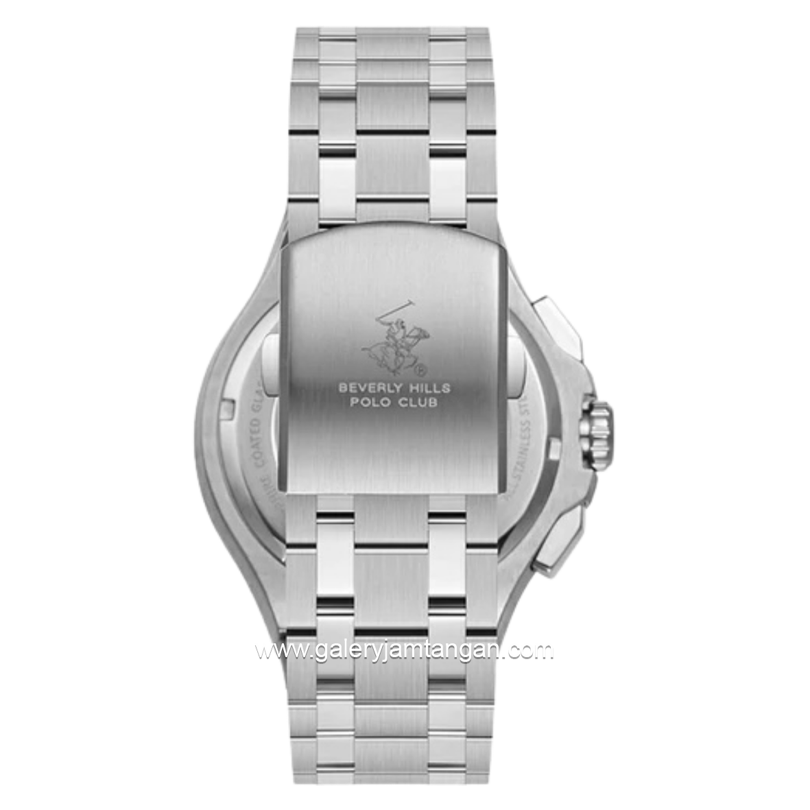 BEVERLY HILLS POLO CLUB BP3802X.350 Silver Dial Black