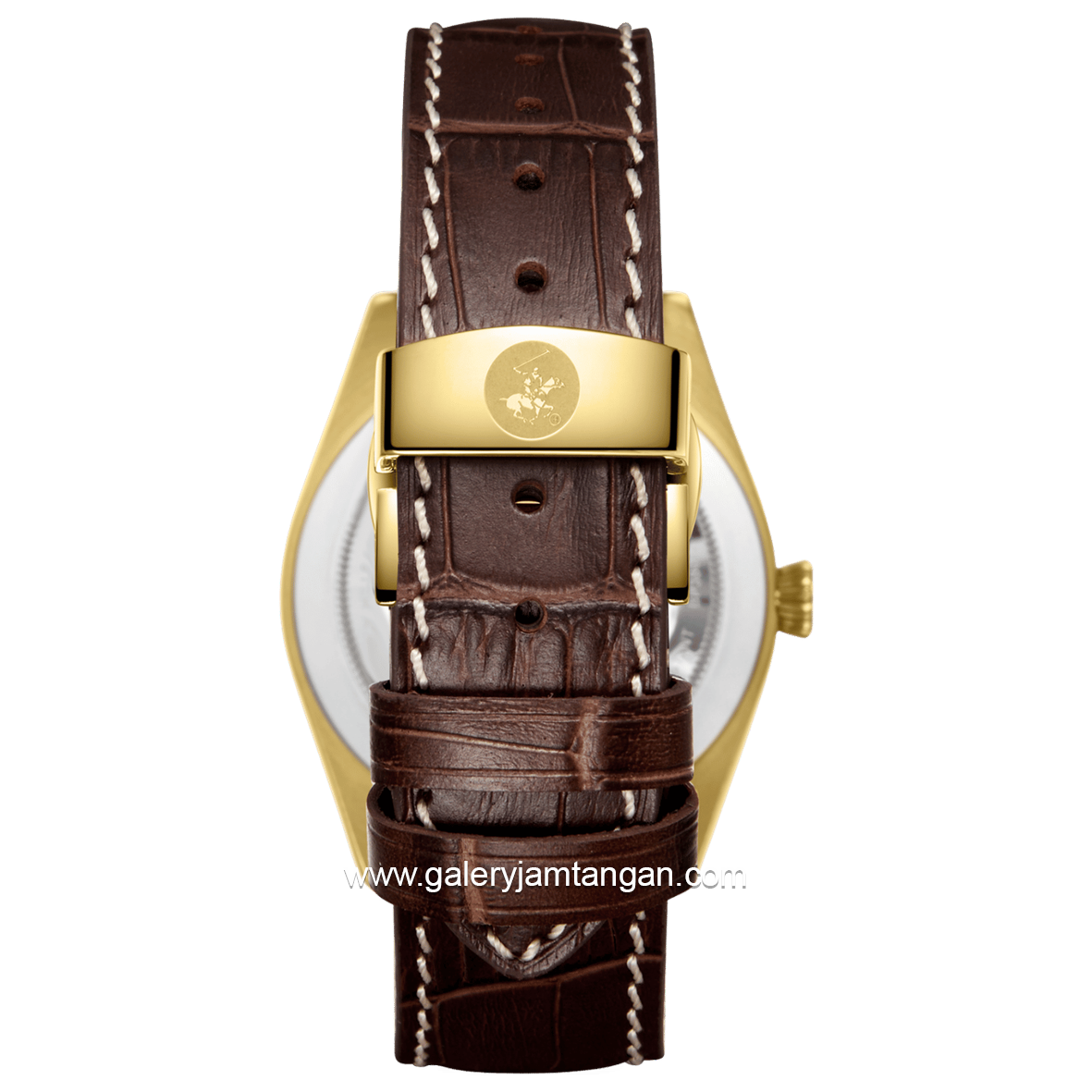 Beverly Hills Polo Club BP3807X.132 Brown Leather Strap