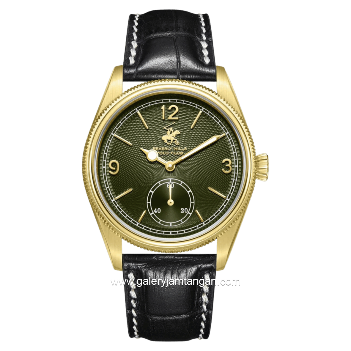Beverly Hills Polo Club BP3807X.171 Black Leather Strap