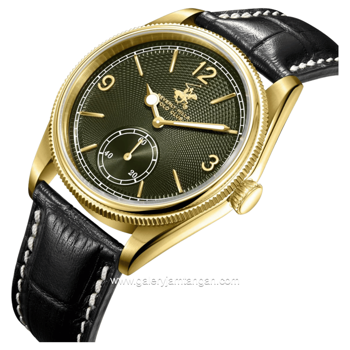 Beverly Hills Polo Club BP3807X.171 Black Leather Strap