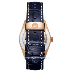 Beverly Hills Polo Club BP3807X.599 Navy Rosegold Leather Strap