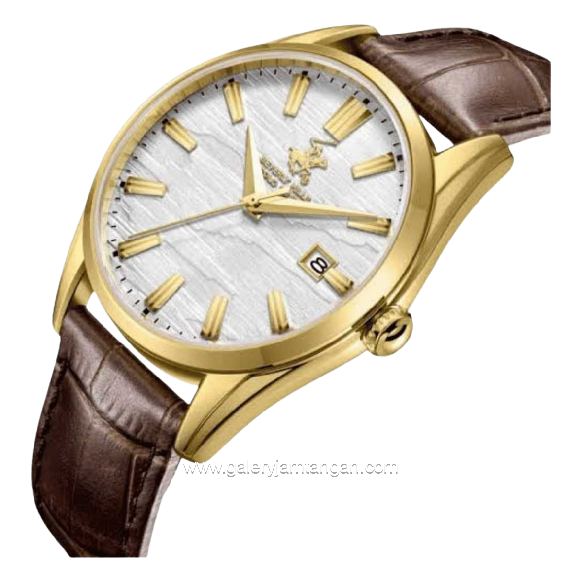 BEVERLY HILLS POLO CLUB BP3811X.132 Brown Leather Strap