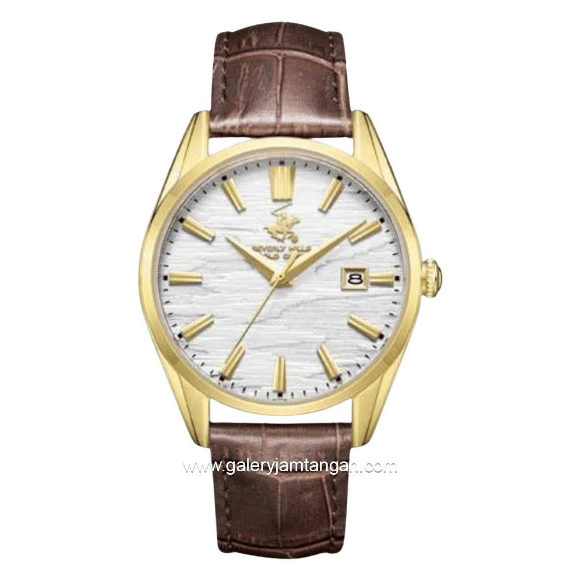 BEVERLY HILLS POLO CLUB BP3811X.132 Brown Leather Strap
