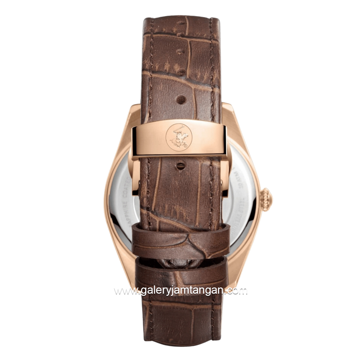 BEVERLY HILLS POLO CLUB BP3811X.462 Brown Dial Silver Leather Strap