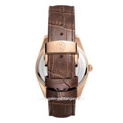 BEVERLY HILLS POLO CLUB BP3811X.462 Brown Dial Silver Leather Strap