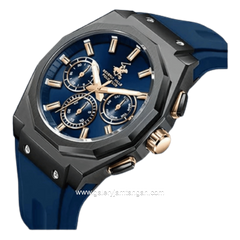 Beverly Hills Polo Club BP3815X.099 Dark Blue Silicone Strap