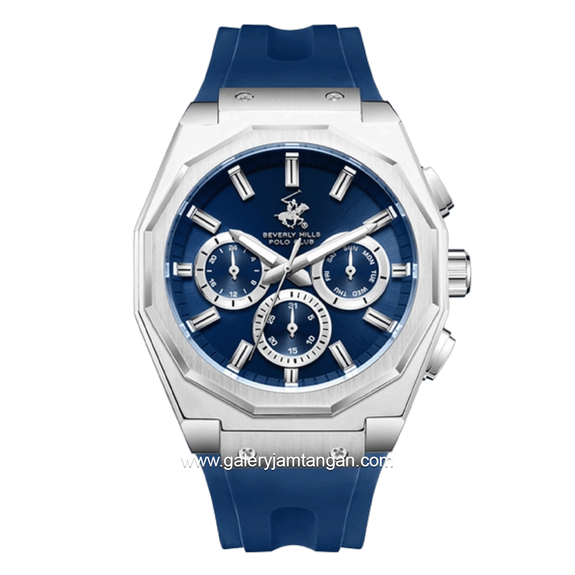 Beverly Hills Polo Club BP3815X.399 Blue Silicone Strap