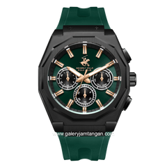 Beverly Hills Polo Club BP3815X.675 Dark Green Silicone Strap