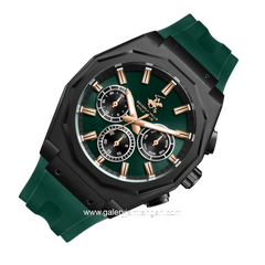 Beverly Hills Polo Club BP3815X.675 Dark Green Silicone Strap
