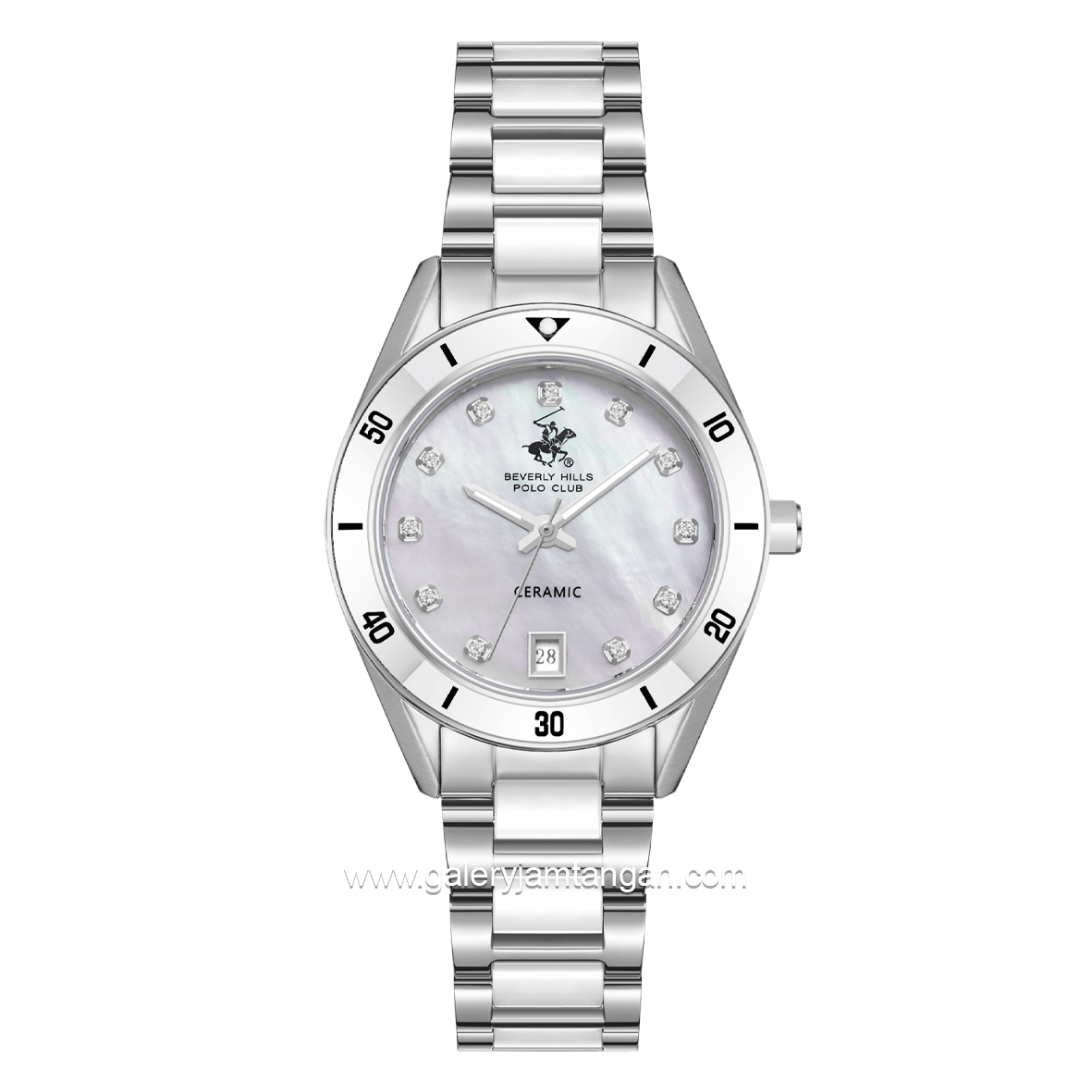 BEVERLY HILLS POLO CLUB BP3829X.320 Silver Stainless Steel Strap