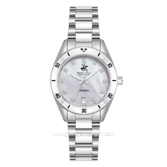 BEVERLY HILLS POLO CLUB BP3829X.320 Silver Stainless Steel Strap