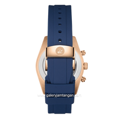 BEVERLY HILLS POLO CLUB BP3836X.499 Blue Rosegold Silicone Strap