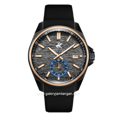 BEVERLY HILLS POLO CLUB BHPC BP3837X.651 Black Silicone Strap
