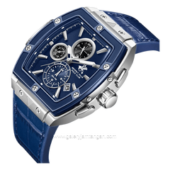 Beverly Hills Polo Club BP3841X.399 Dark Blue Leather Strap