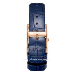 BEVERLY HILLS POLO CLUB BP3843X.429 Blue Rosegold Leather Strap