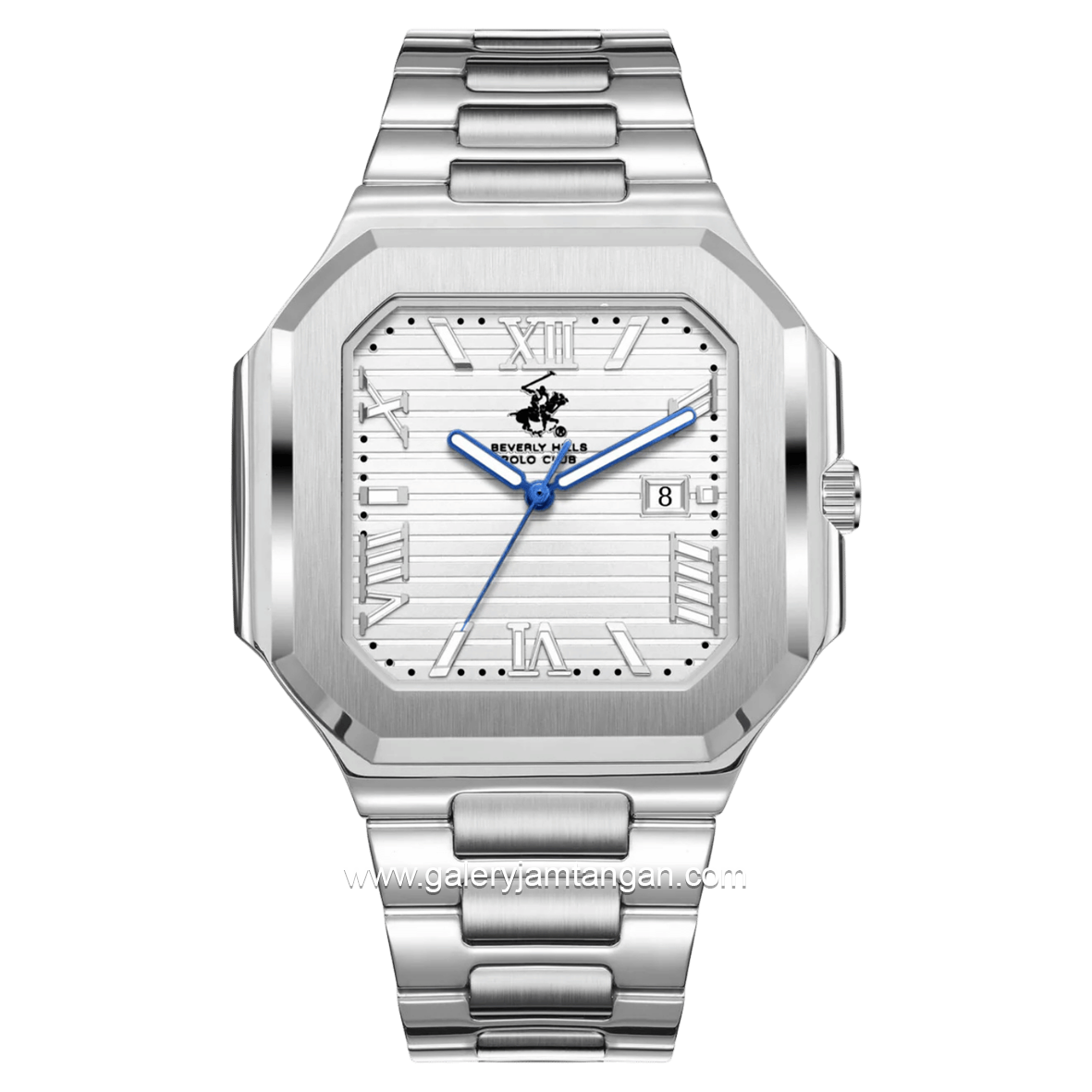 Beverly Hills Polo Club BP3845X.330 Silver Stainless Steel Strap