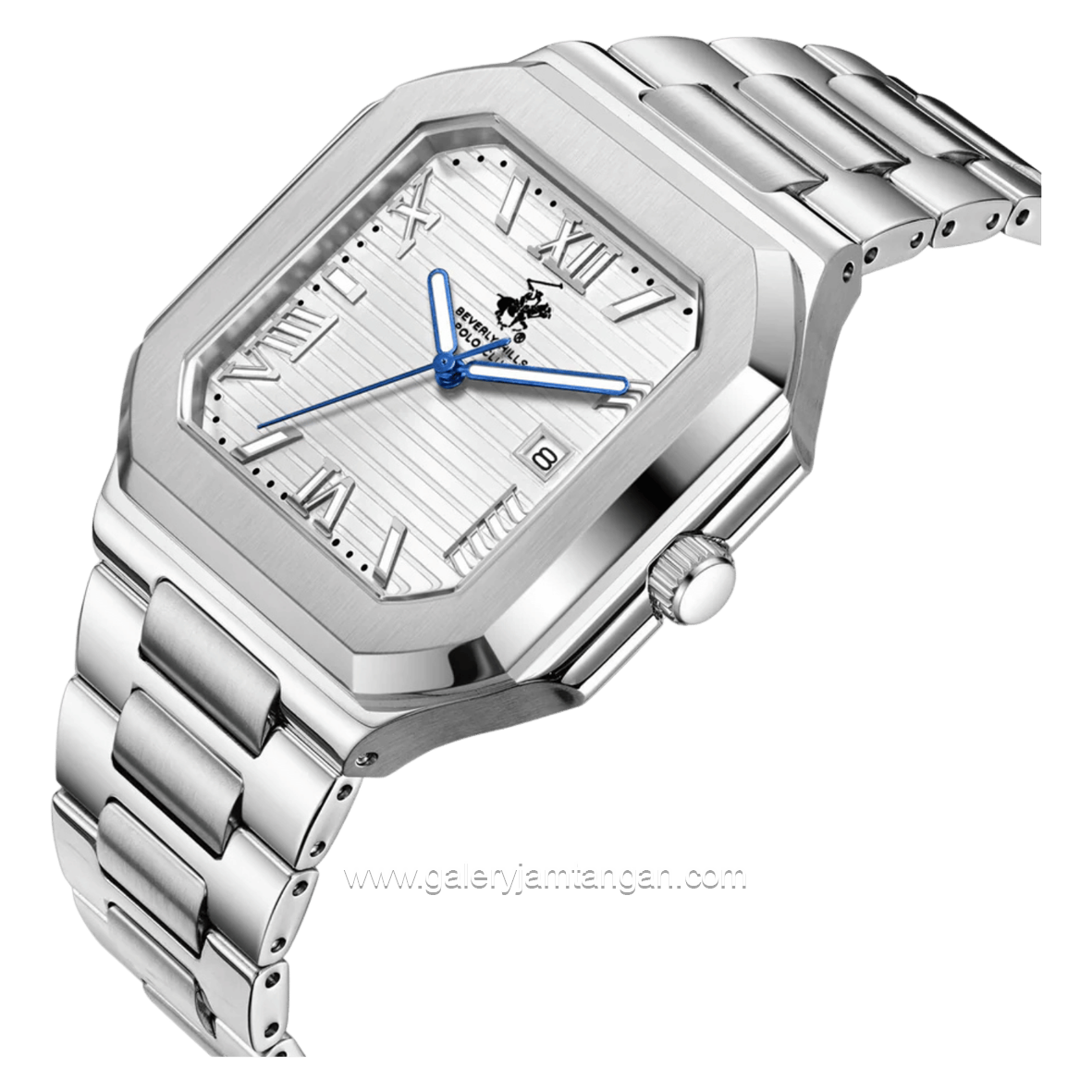 Beverly Hills Polo Club BP3845X.330 Silver Stainless Steel Strap