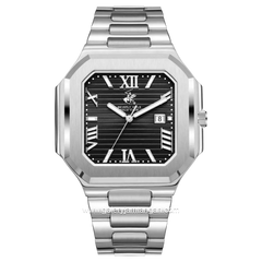 Beverly Hills Polo Club BP3845X.350 Silver Dial Black Stainless Steel Strap