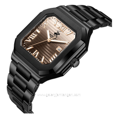 Beverly Hills Polo Club BP3845X.610 Black Dial Brown Stainless Steel Strap