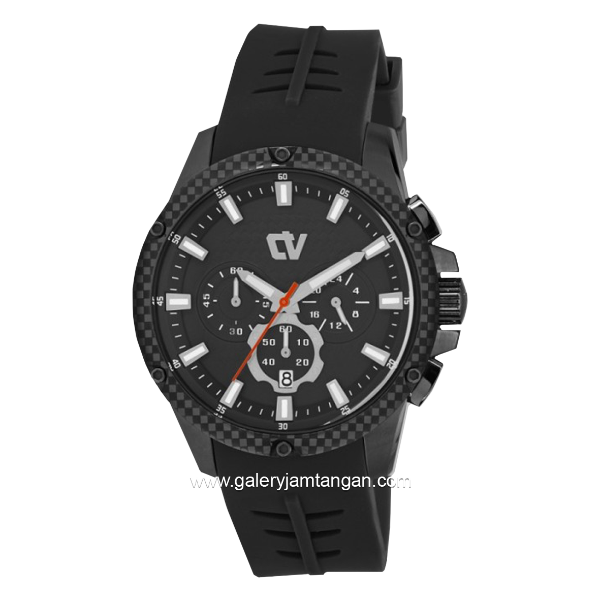 CHRIST VERRA CV 71181G-36 BLK Full Black Rubber Strap