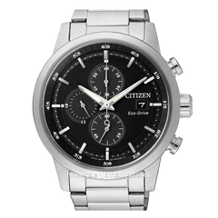 CITIZEN CA0610-52E Silver Dial Black Stainless Steel