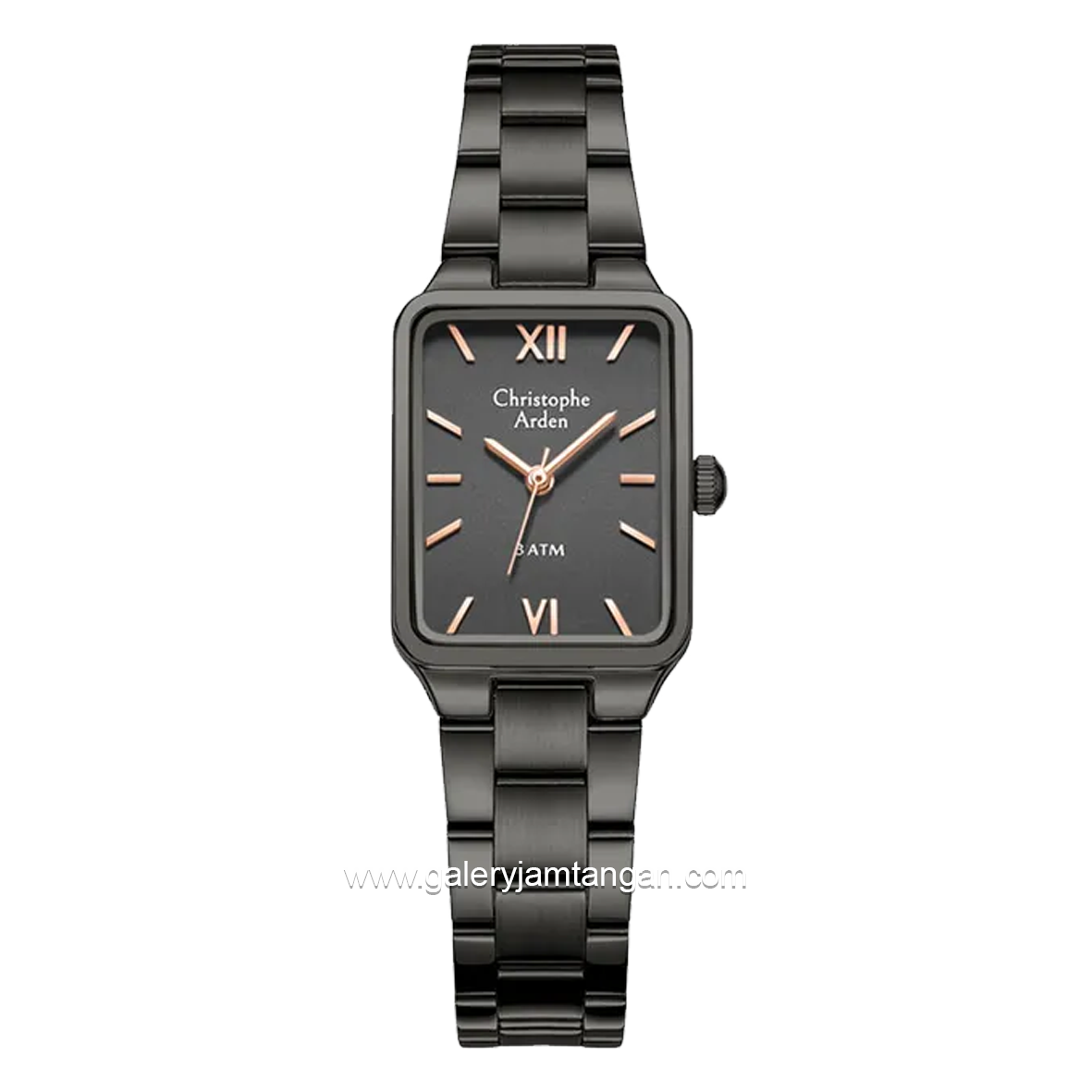Christophe Arden CA 1001 LH Black Hour Marker Rosegold Stainless Steel