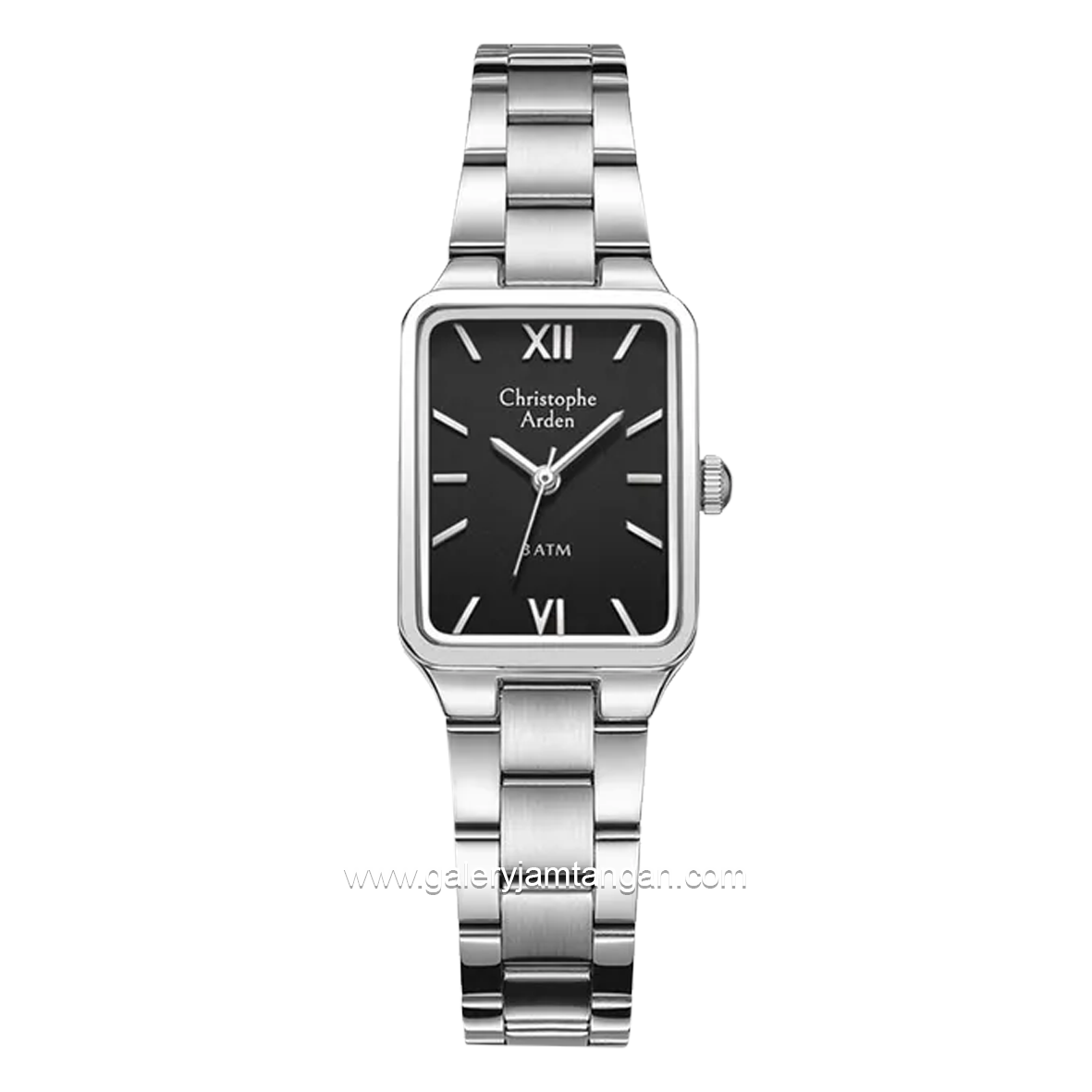 Christophe Arden CA 1001 LH Silver Dial Black Stainless Steel