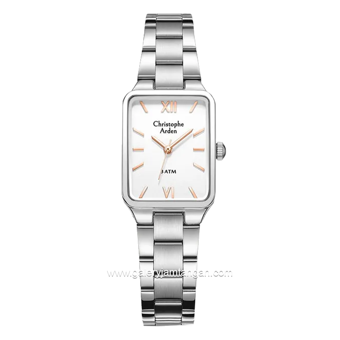 Christophe Arden CA 1001 LH Silver Dial White Stainless Steel