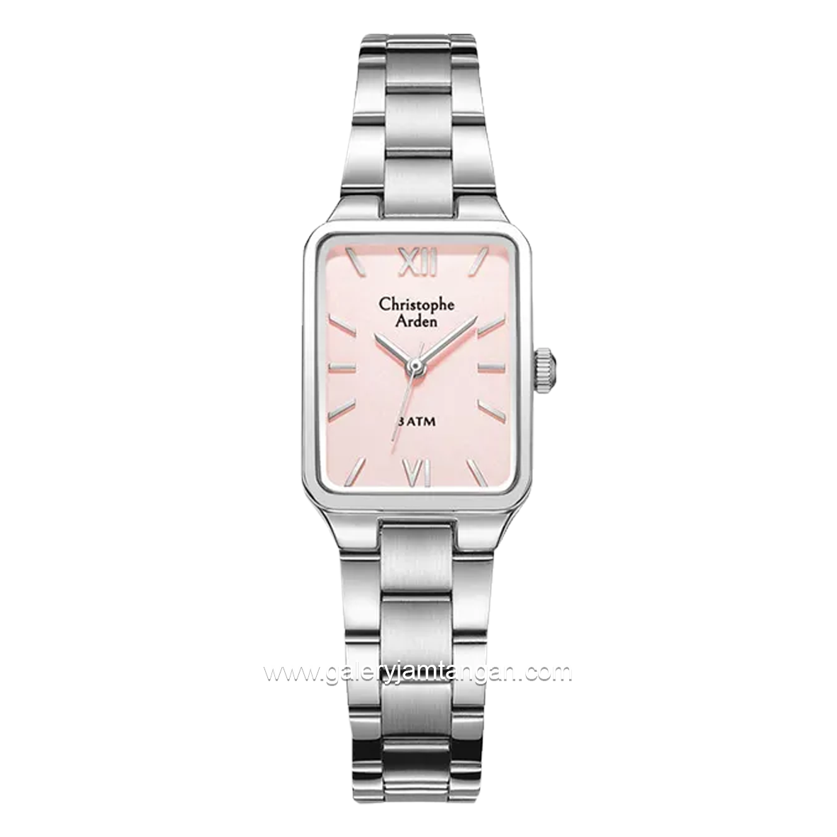 Christophe Arden CA 1001 LH Silver Dial Pink Stainless Steel