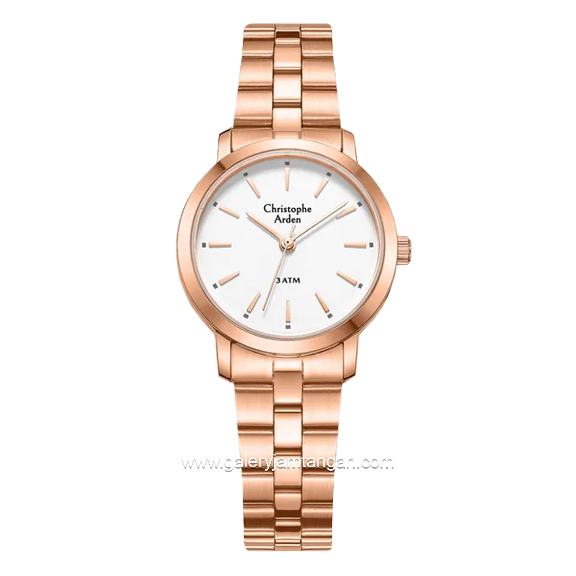 Christophe Arden CA 1002 LH Rosegold Dial White Stainless Steel