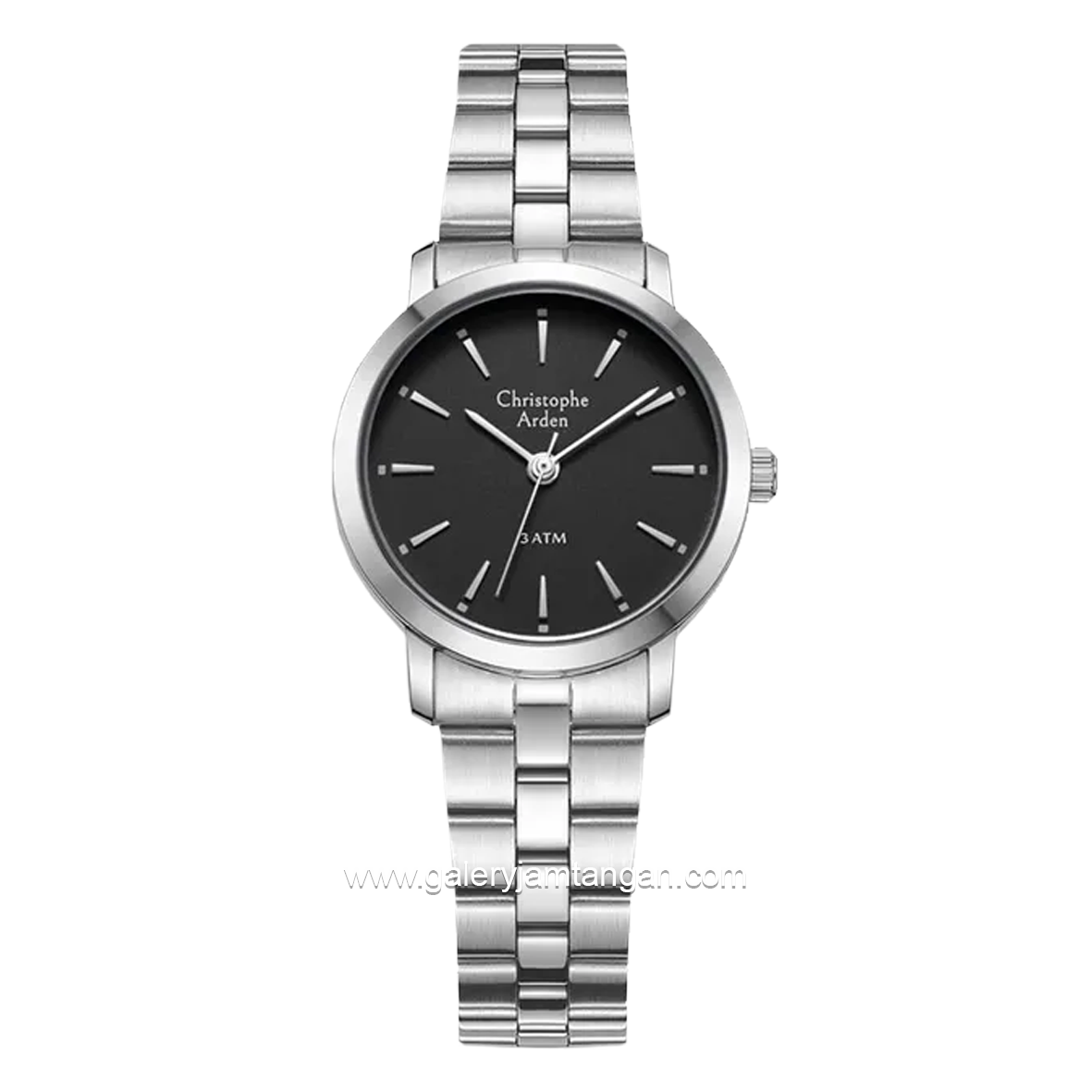 Christophe Arden CA 1002 LH Silver Dial Black Stainless Steel