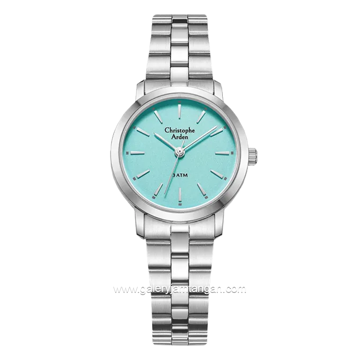 Christophe Arden CA 1002 LH Silver Dial Teal Stainless Steel