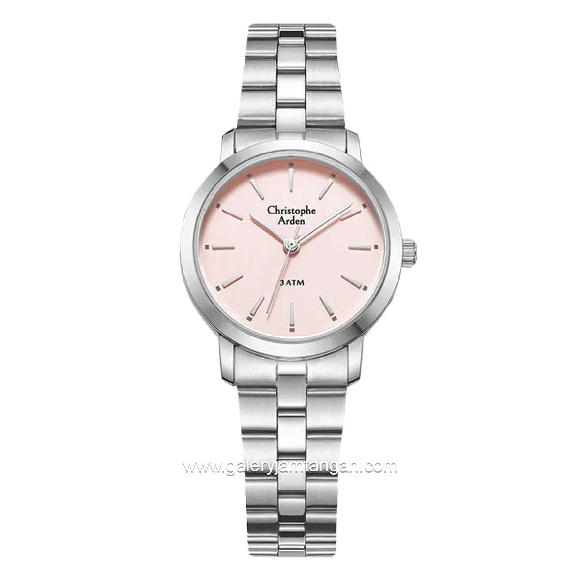Christophe Arden CA 1002 LH Silver Dial Pink Stainless Steel