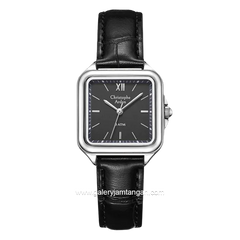 Christophe Arden CA 1003 LH Black Silver Leather Strap
