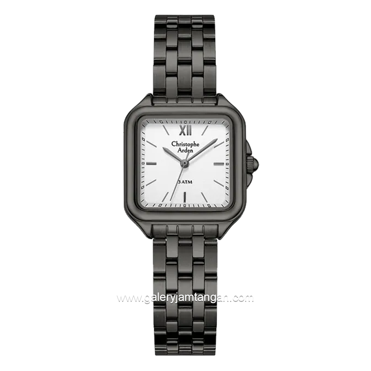 Christophe Arden CA 1003 LH Black Dial White Stainless Steel
